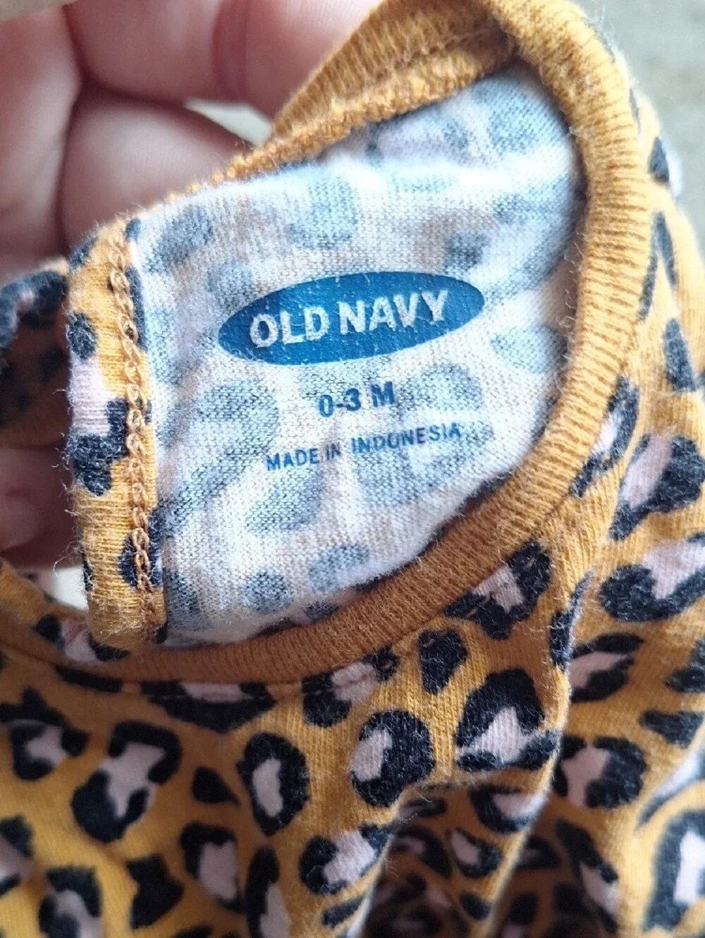 Old Navy Leopard-Print For Baby Girl Size 0-3M Romper